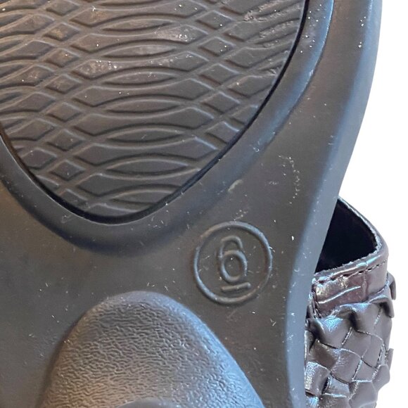 White Mountain Womens Size 6 Bentley Brown Braided Toe Post Sandals - Picture 5 of 7